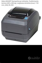 STAMPANTE ETICHETTE PROFESSIONALE –Zebra GK420T