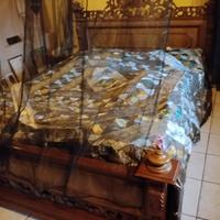 letto matrimoniale colore noce