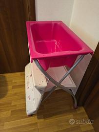 fasciatoio pieghevole con vasca bagnetto Brevi