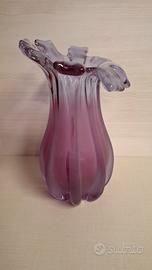 Vaso vintage in vetro di Murano