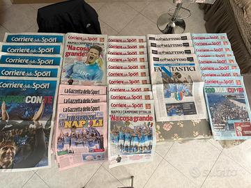 Giornali scudetto Napoli