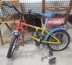 Bicicletta per bambino usata con rotelle incluse