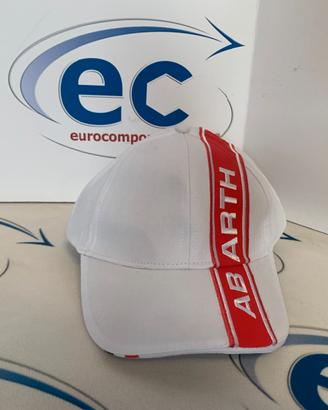6002350108 Abarth Cappello Baseball Bianco Rosso N