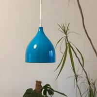 Lampada a sospensione design azzurra