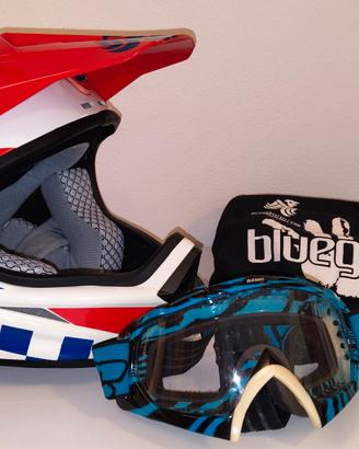 Casco integrale Bluegrass Legit + maschera + sacca