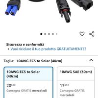 Kit cavo alimentazione fotovoltaico 