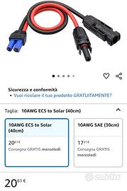 Kit cavo alimentazione fotovoltaico 