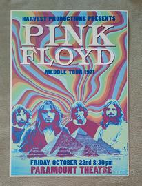 PINK FLOYD POSTER LOCANDINA TOUR LIVE 
1971
