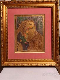 Quadro Vetro Murano REZZONICO Oro 24k Platino