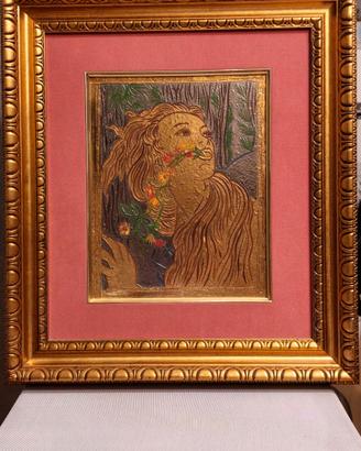 Quadro Vetro Murano REZZONICO Oro 24k Platino