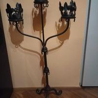 CANDELABRO FERRO BATTUTO