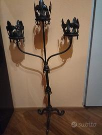 CANDELABRO FERRO BATTUTO