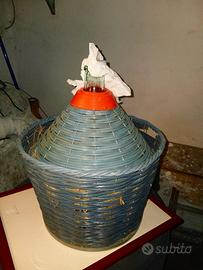 Damigiana 54L Intrecciata Blu 