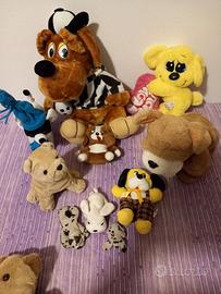 Peluches di vario genere