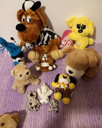 Peluches di vario genere