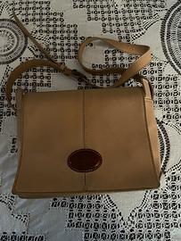 Borsa vintage Xenia in pelle beige made  in italy