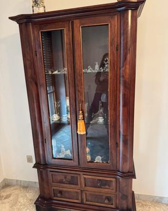 Vetrina con cassetti antiquariato