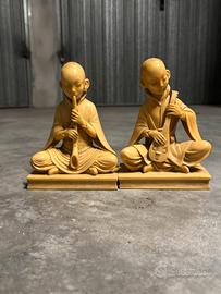 Coppia di statuette orientali