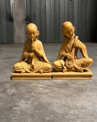 Coppia di statuette orientali