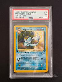 Vaporeon Jungle 1ª Ed. Holo 12/64 EN PSA 7 english