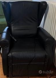 Poltrona in pelle relax
