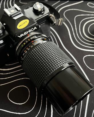 Yashica FX3 con obiettivo - rivestita revisionata