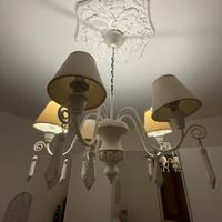 Lampadario shabby chic