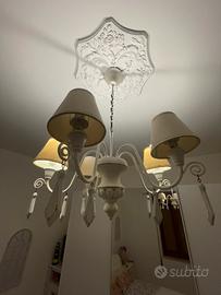 Lampadario shabby chic