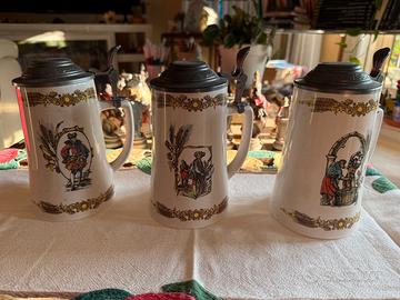 Set 3 Boccali Birra Splugen - Nuovi, Mai Usati