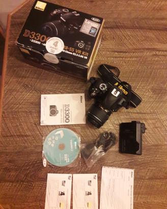 macchina fotografica Nikon D3300 AF-P 18-55 vr kit