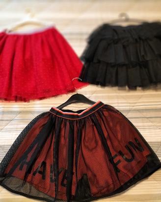 set 3 gonna bambina 8-10 anni varie marche 
