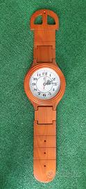 OROLOGIO IN LEGNO DA PARETE