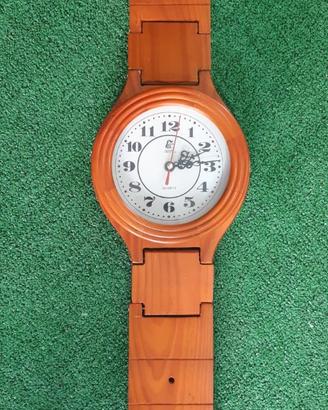 OROLOGIO IN LEGNO DA PARETE