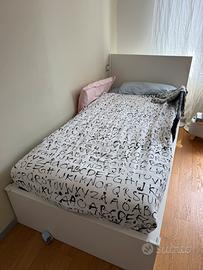 Letto Malm ikea con materasso