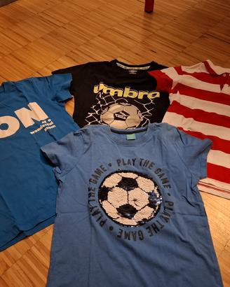 4 maglie bambino 8 anni