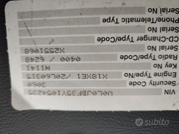 autoradio per Opel vectra 