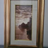 Quadro paesaggio costiero