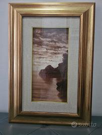 Quadro paesaggio costiero