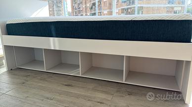 Letto Singolo Battistella90x190 e Vani Contenitori