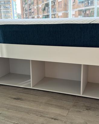 Letto Singolo Battistella90x190 e Vani Contenitori