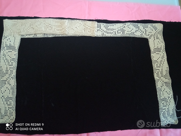 Bordo con angoli vintage all' uncinetto