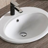 Lavabo da Appoggio  56x48,5 in Ceramica Bianca