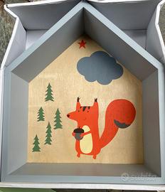 Mensole a casetta stile Natura Maison di Monde