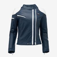 GIACCA MOTO IN PELLE BLAUER CHARLIE BLU UNISEX