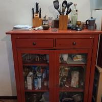 mobiletto vetrina ikea hemnes