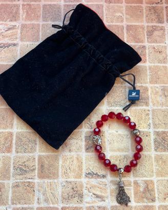 Bracciale Swarovsky con cristalli rossi