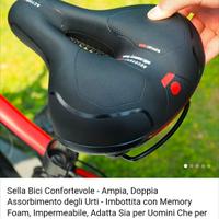 Sella ammortizzata e specchietti per bici elettric