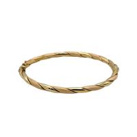 Bracciale rigido da donna in oro giallo e rosa 18K