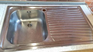 lavello acciaio inox 1 vasca gocciolatoio