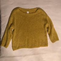 Maglione color lime Made in Italy lana mohair